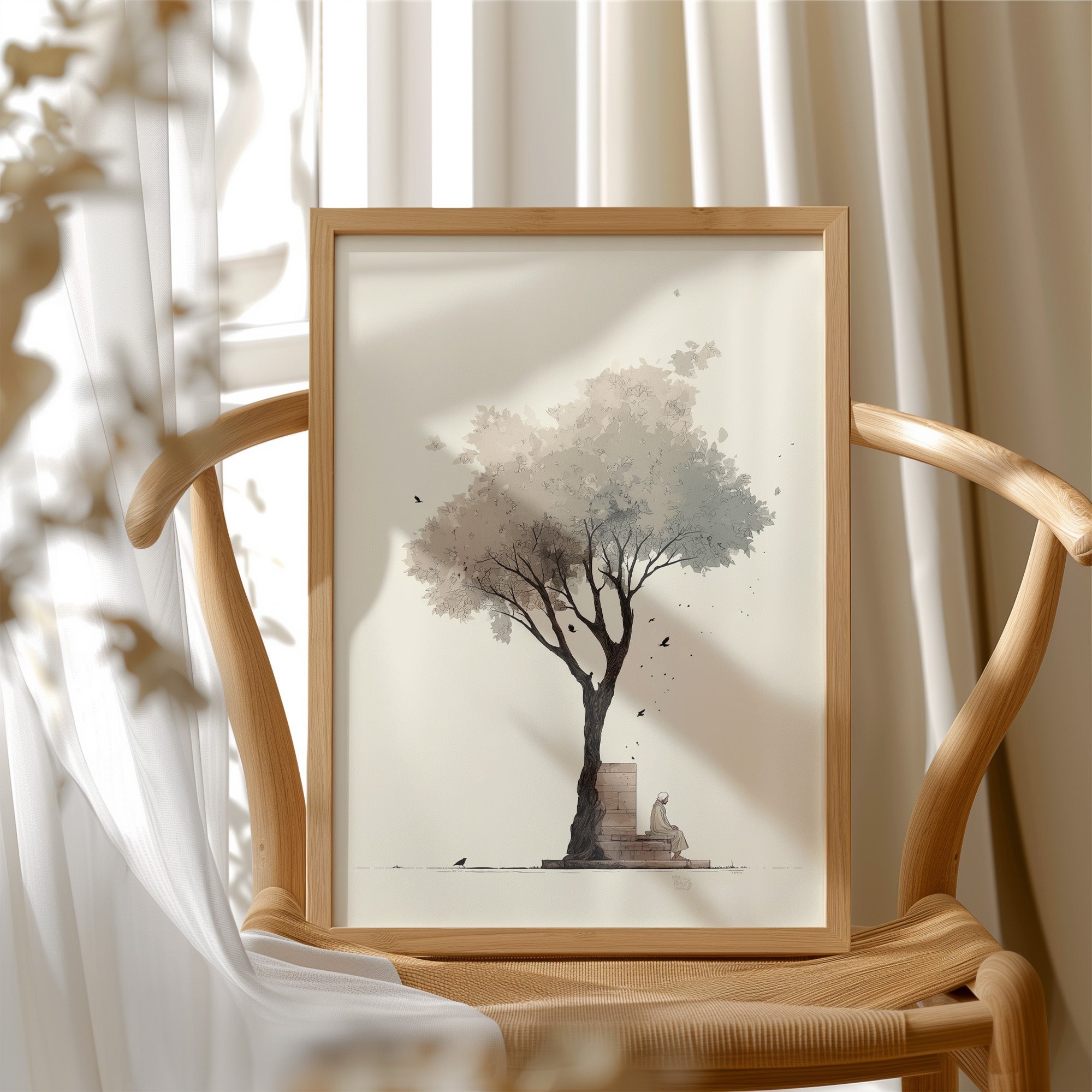 Solitude Beneath Whispering Branches