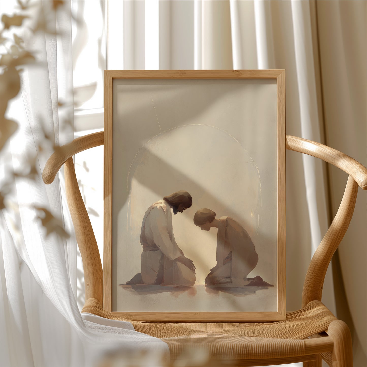 Sacred Moment in Golden Light