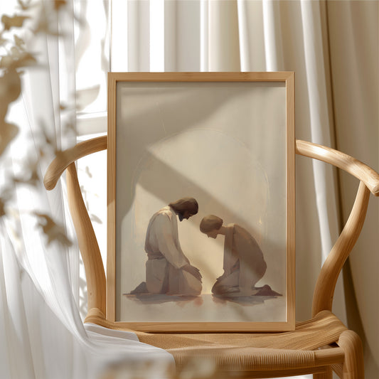 Sacred Moment in Golden Light