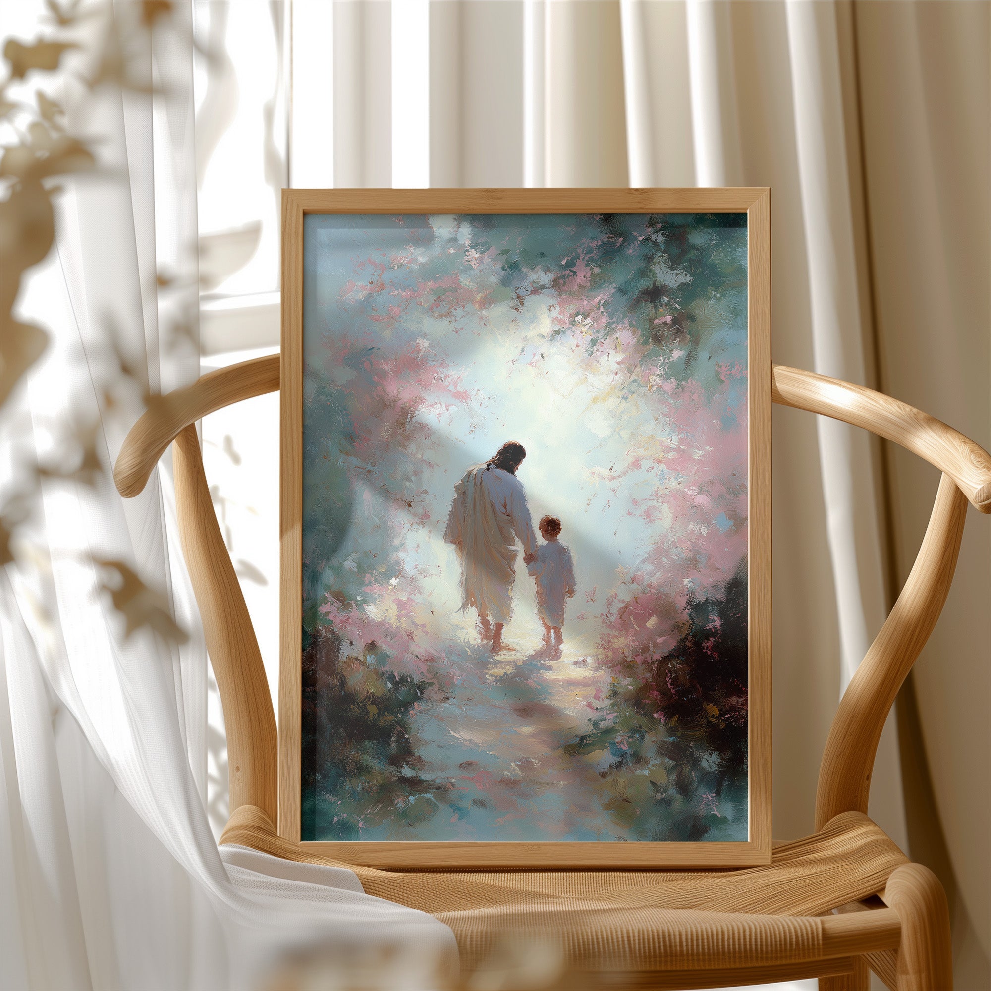 Ethereal Journey Through Blossom Light