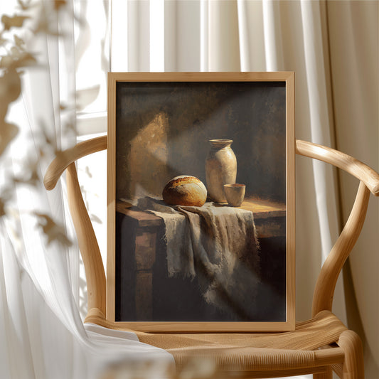 Humble Feast in Amber Light