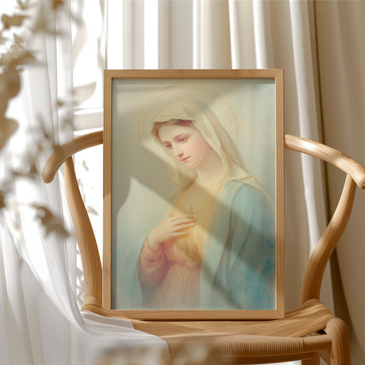 Ethereal Radiance in Gentle Devotion
