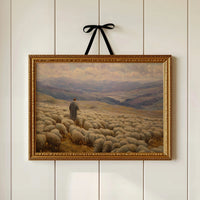Shepherd's Solitude Among Rolling Hills