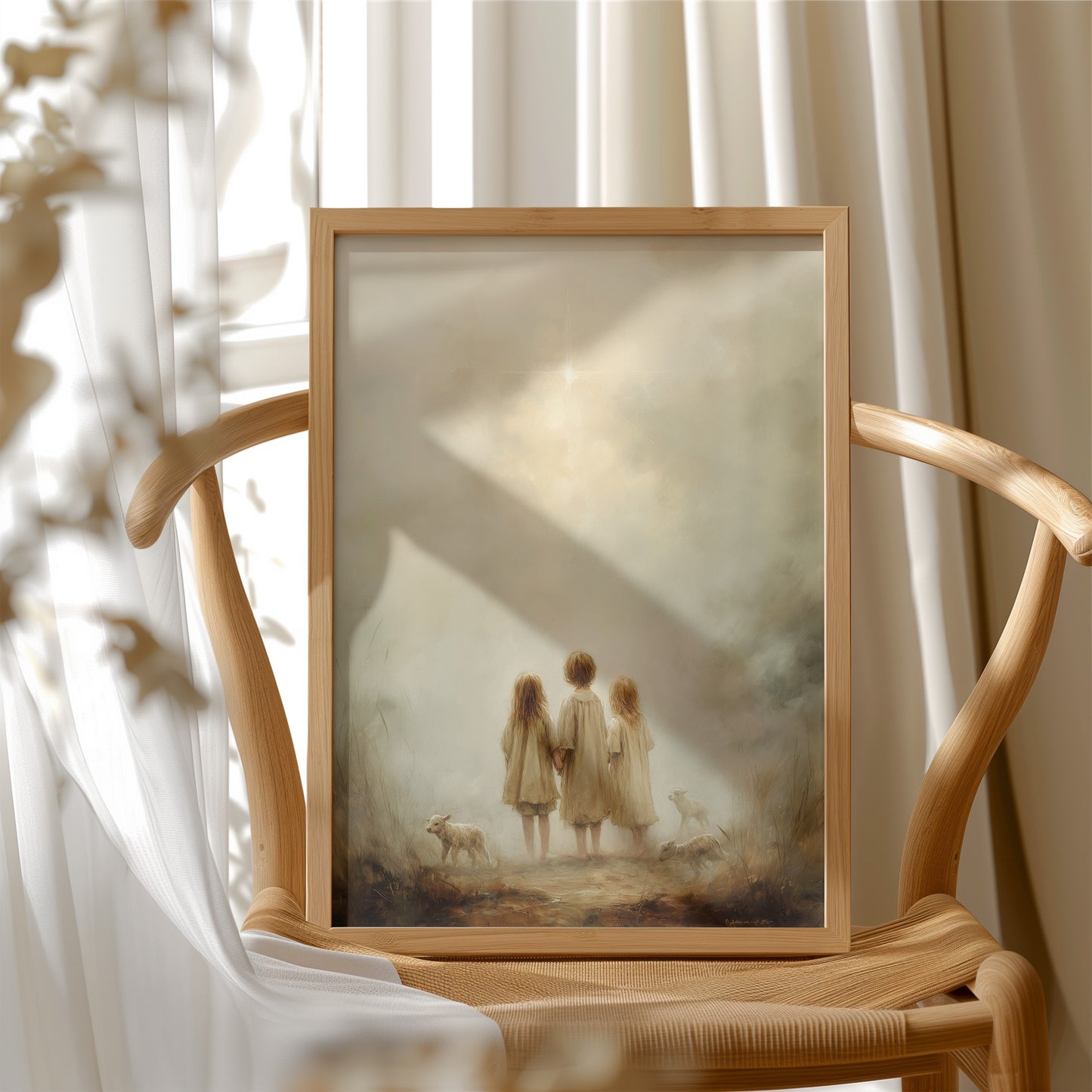 Innocent Wanderers Beneath Celestial Light