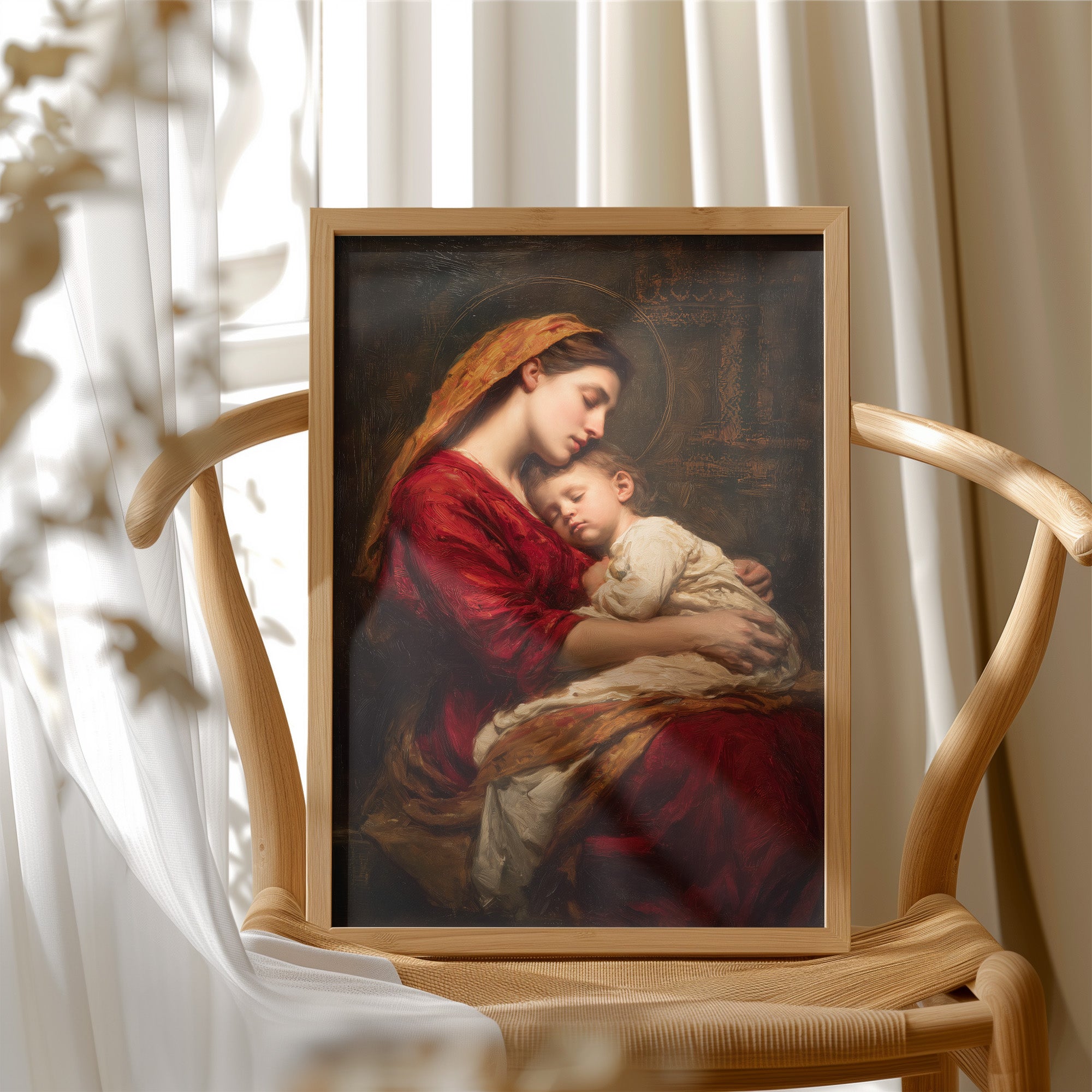Eternal Embrace in Crimson and Gold