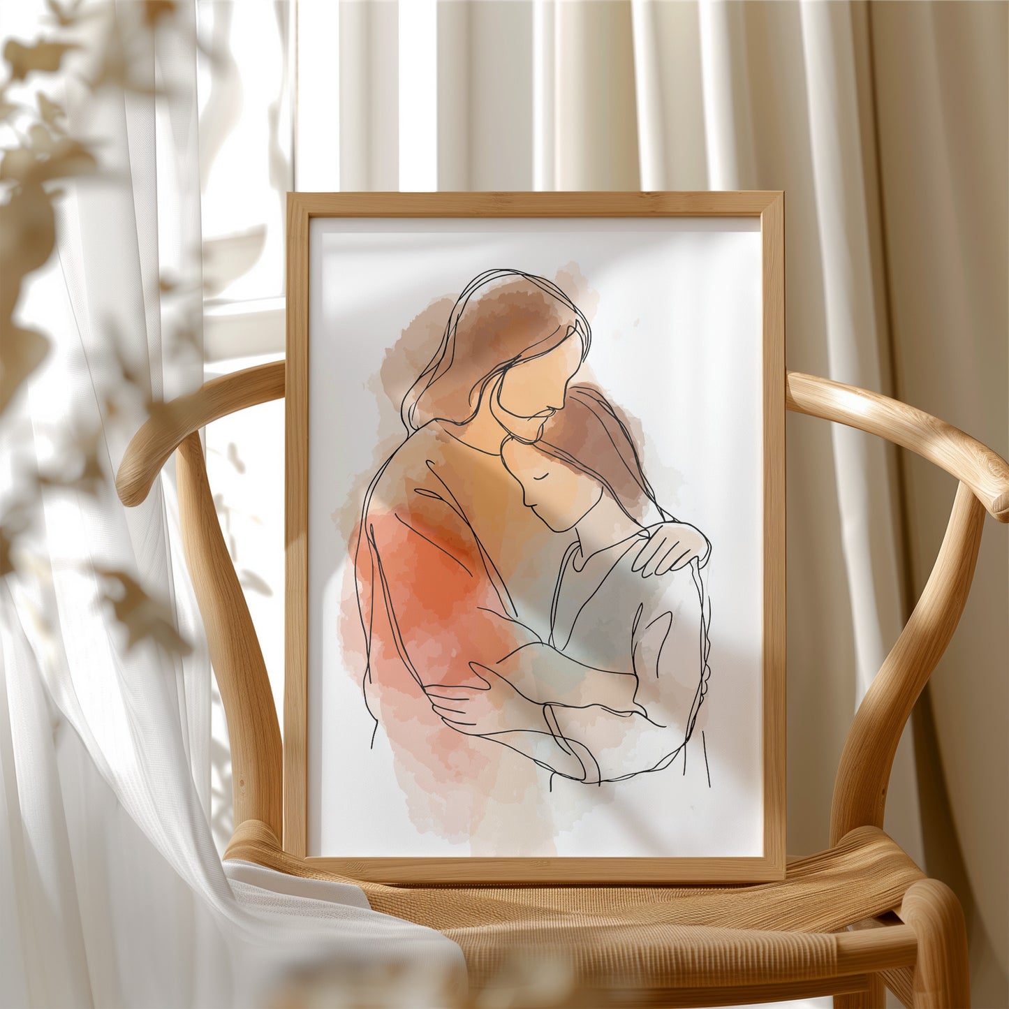 Tender Embrace Speaks Wordless Comfort