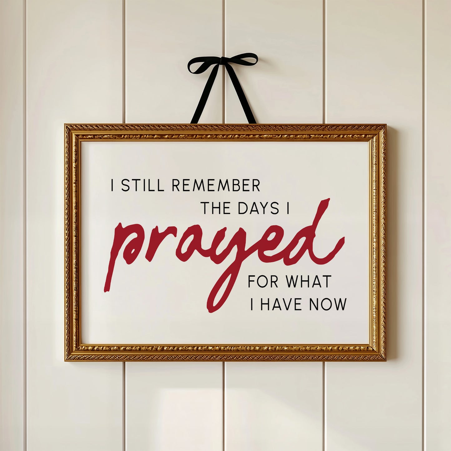 Crimson Gratitude In Modern Typography