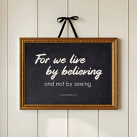 Faith's Whisper On Blackboard Canvas