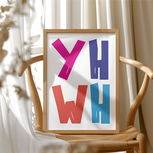 Vibrant Letters Declare Modern Expression