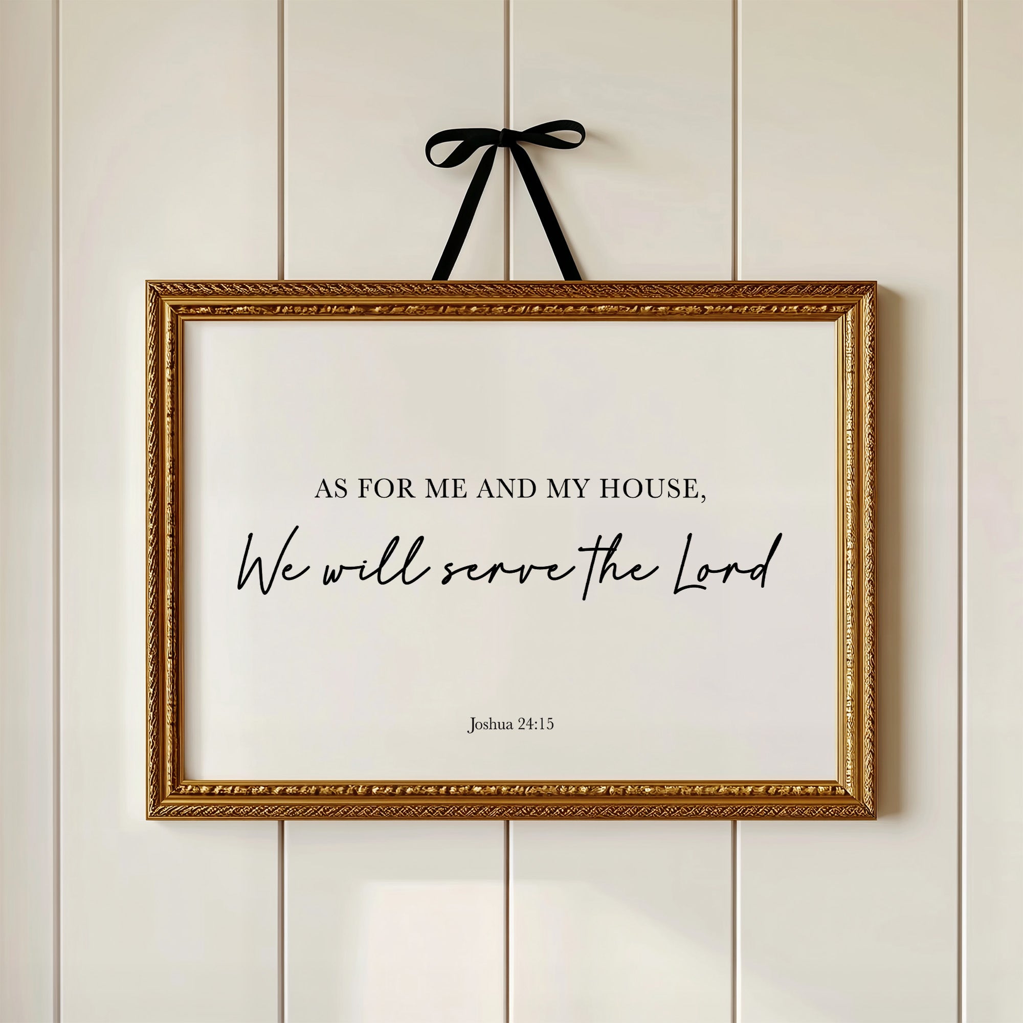 Sacred Declaration In Elegant Typography