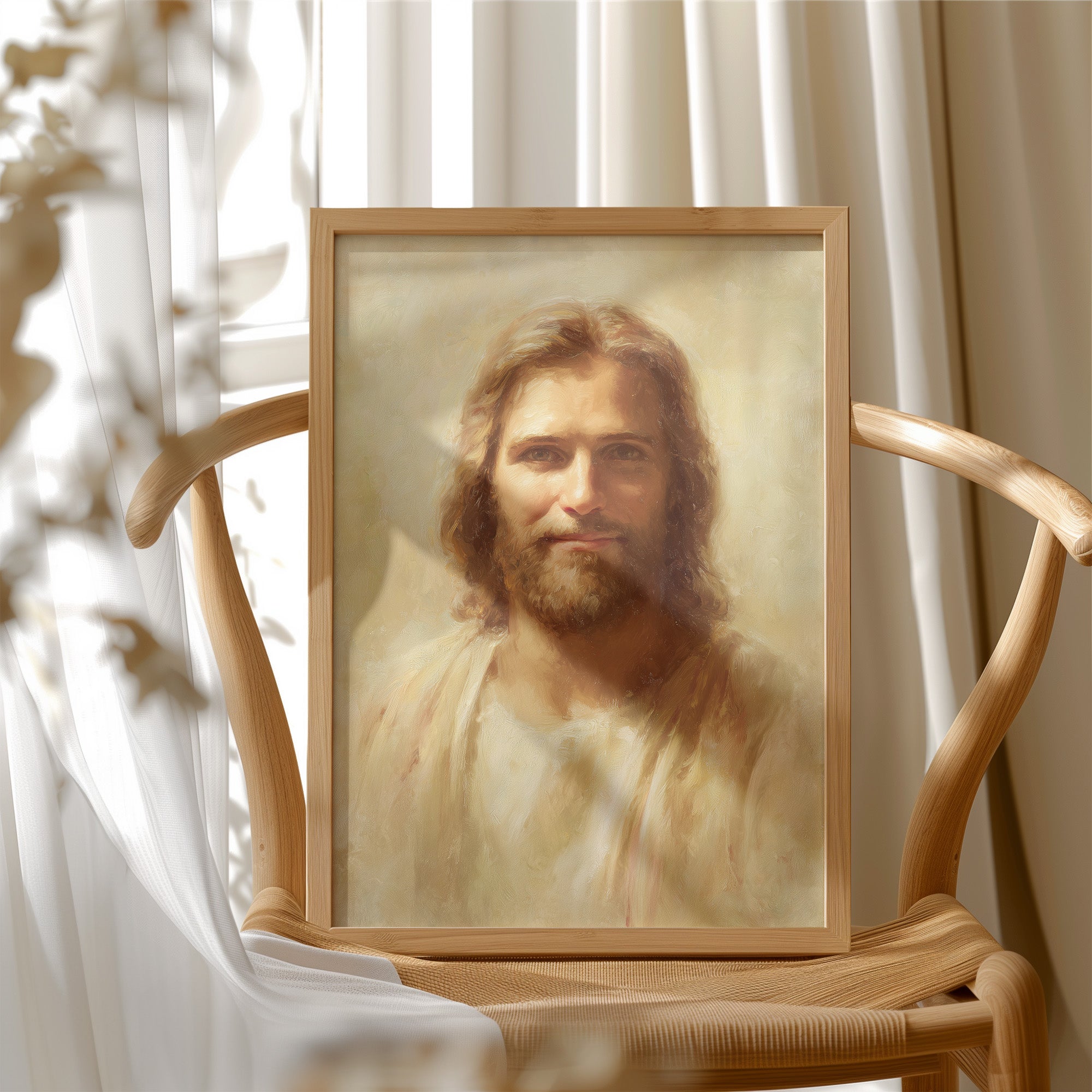 Divine Radiance Captured In Brushstrokes
