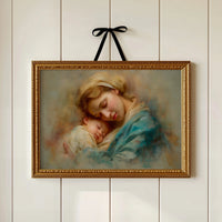 Tranquil Embrace in Turquoise and Gold