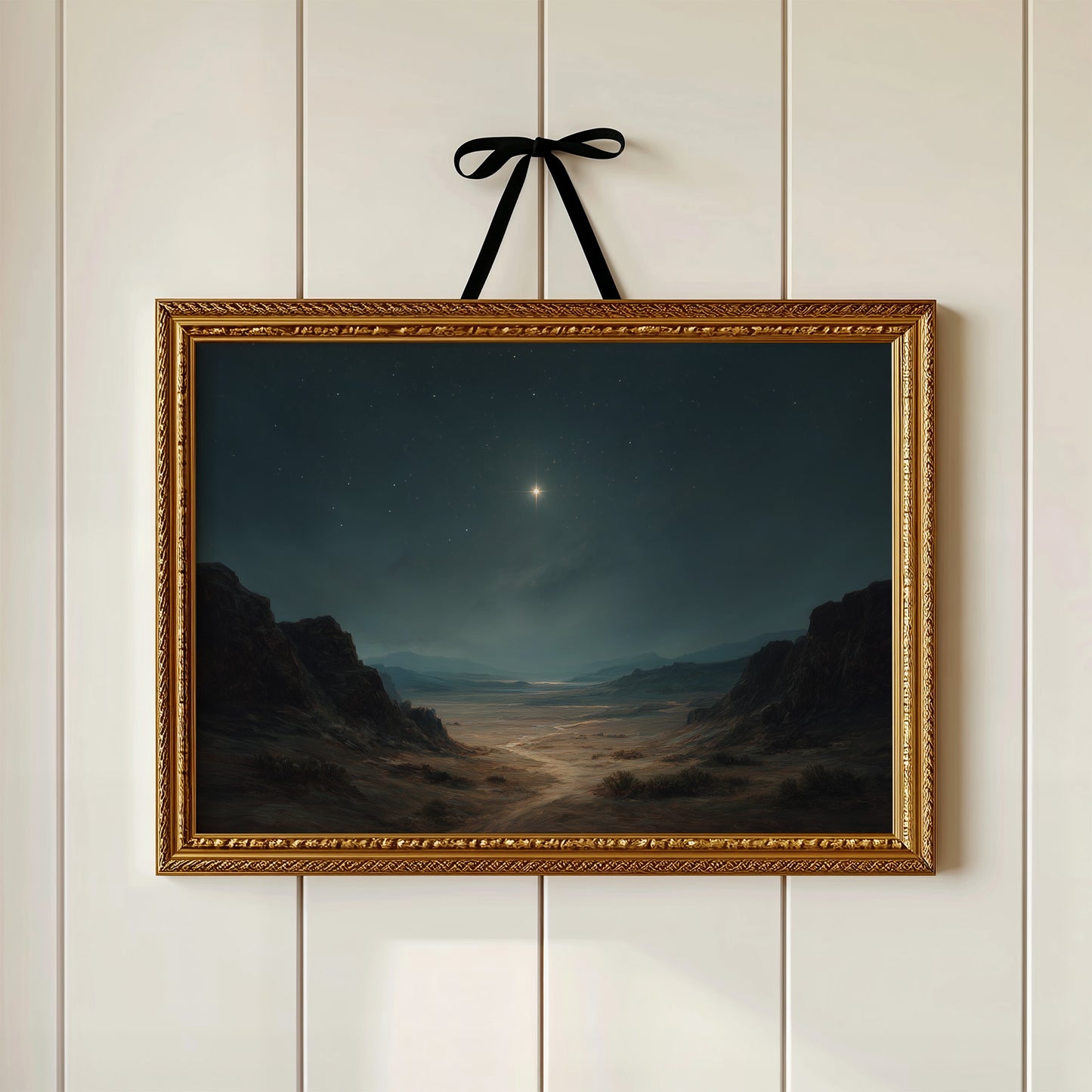 Celestial Guardian Watches Desert Canyon