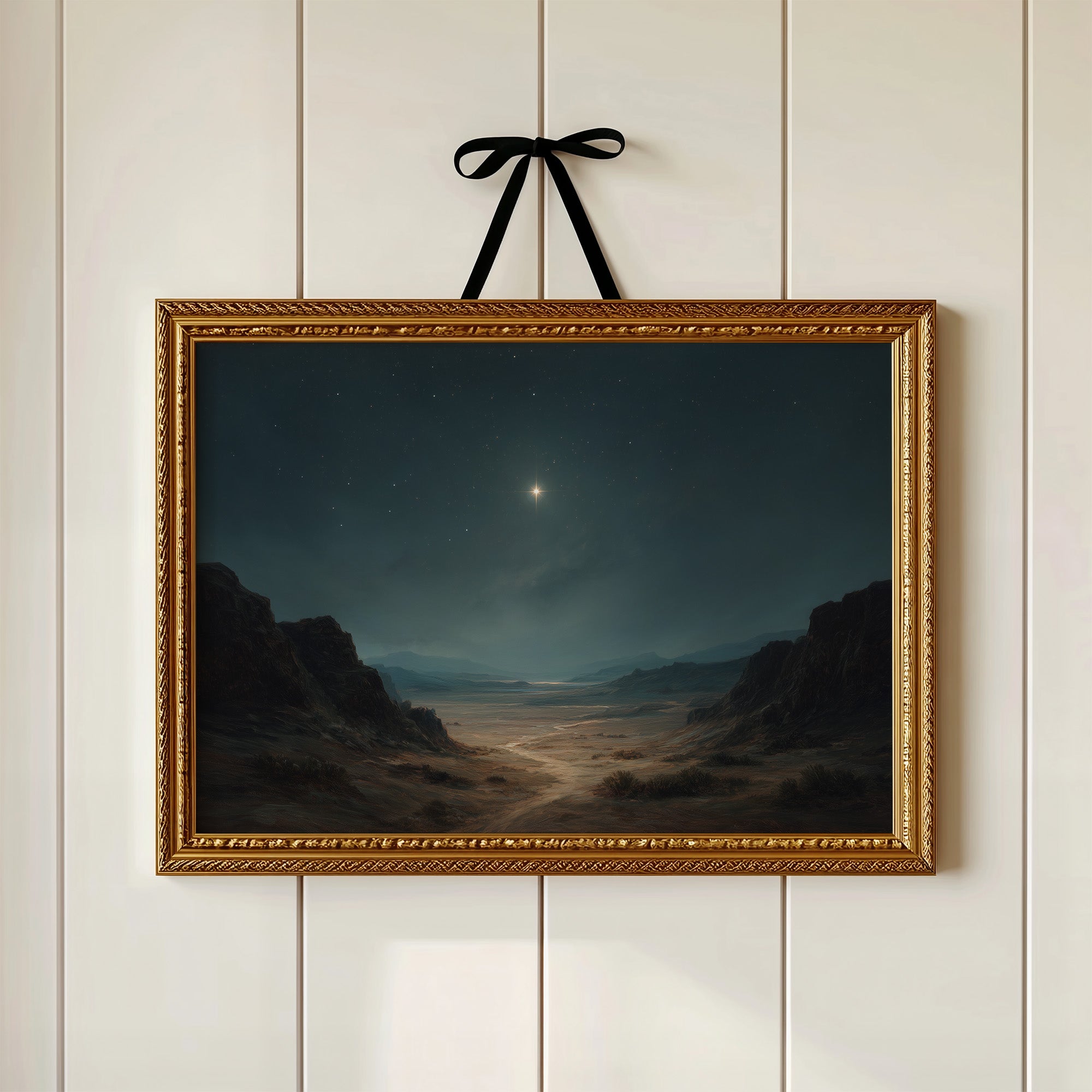 Celestial Guardian Watches Desert Canyon