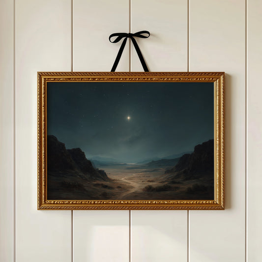 Celestial Guardian Watches Desert Canyon