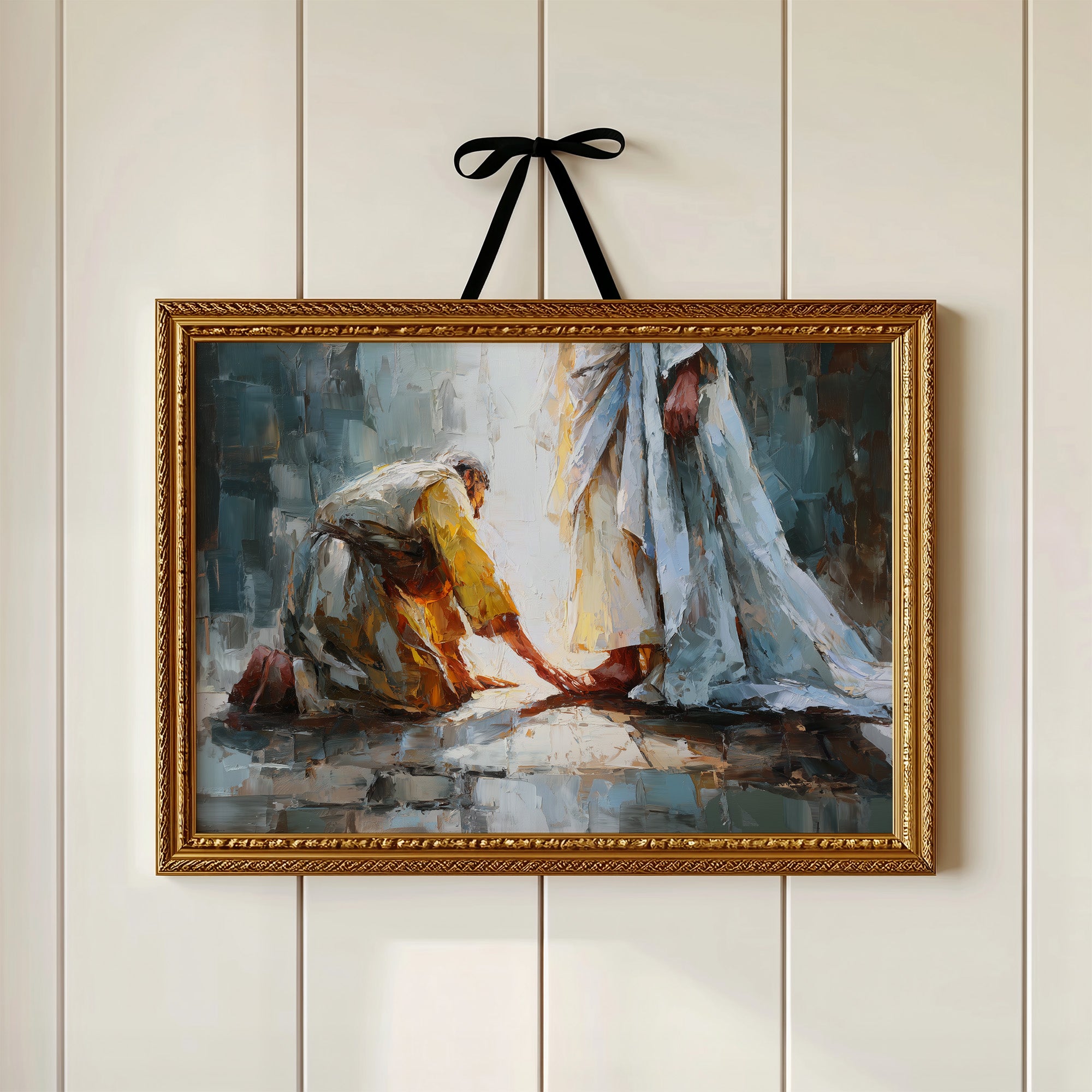 Sacred Devotion Through Impasto Light
