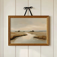 Whispered Reflections Across Ivory Marshlands