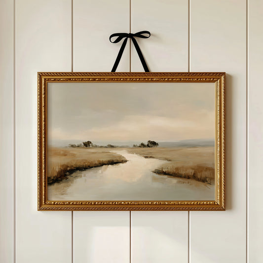 Whispered Reflections Across Ivory Marshlands