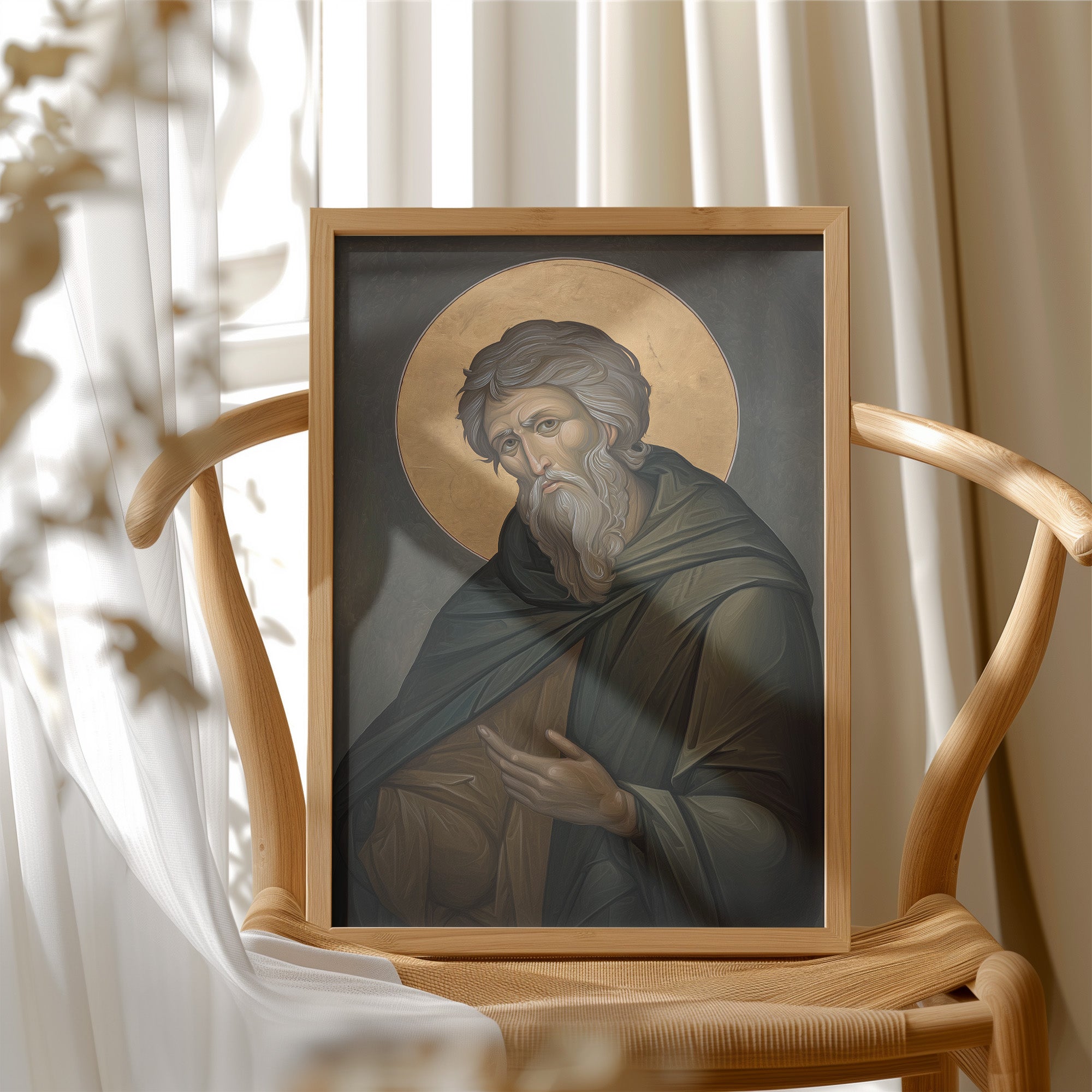 Byzantine Contemplation in Emerald Robes