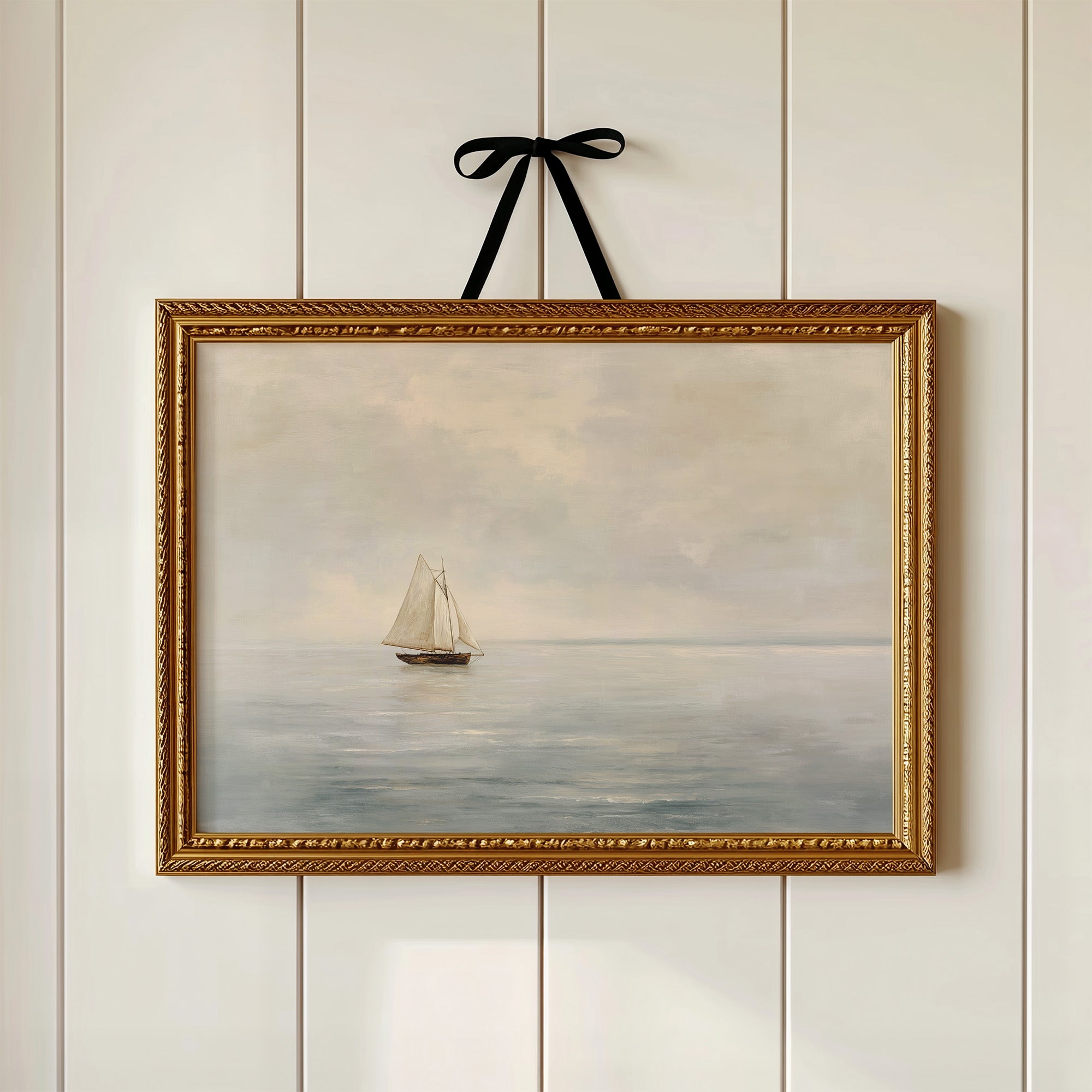 Solitude Sailing Through Ivory Waters