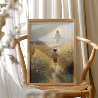 Divine Encounter in Golden Fields