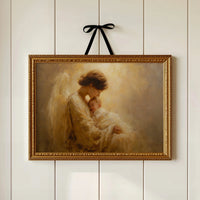 Celestial Embrace in Amber Light