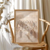 Ethereal Gathering in Luminous Mist