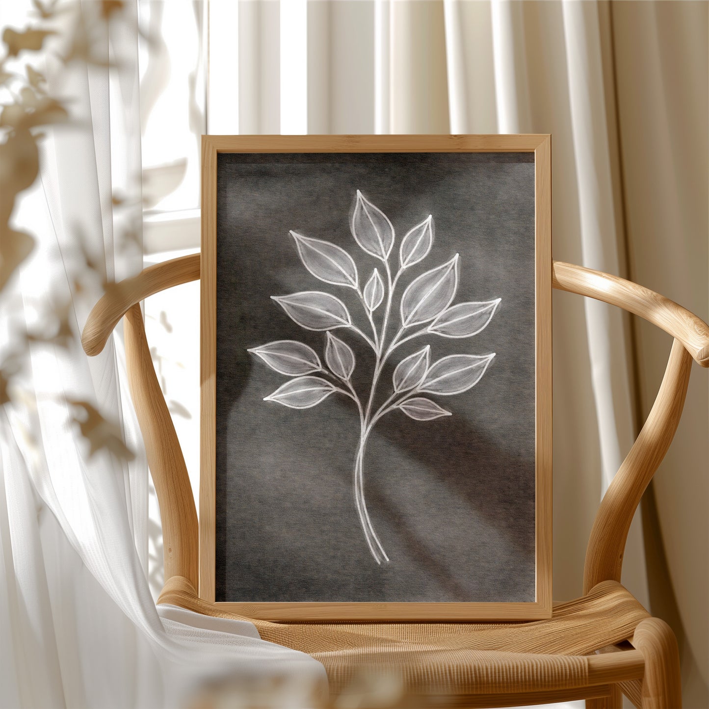 Luminous Foliage Against Midnight Canvas