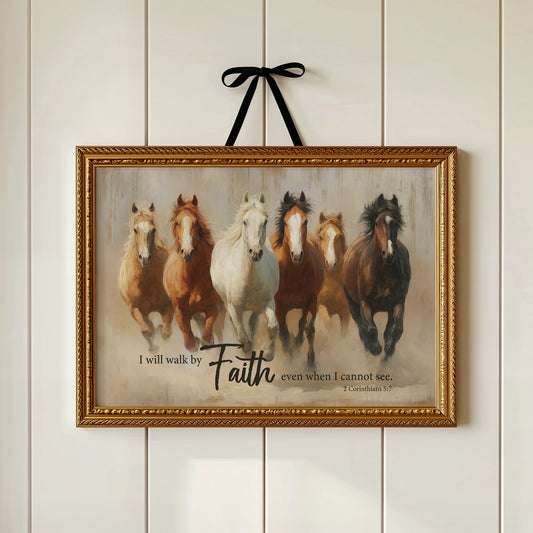 Galloping Spirit: Journey of Unwavering Faith 2 Corinthians 5:7