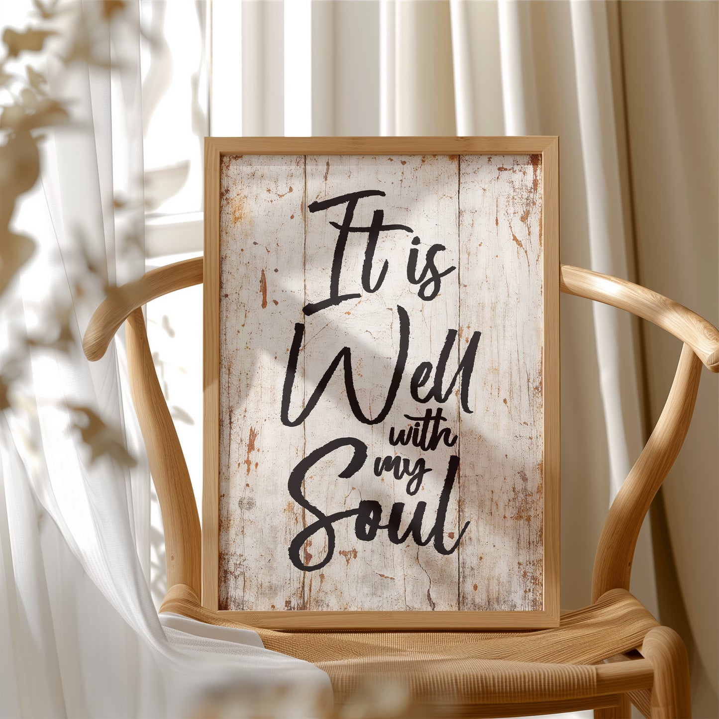 Rustic Affirmation Whispers Truth