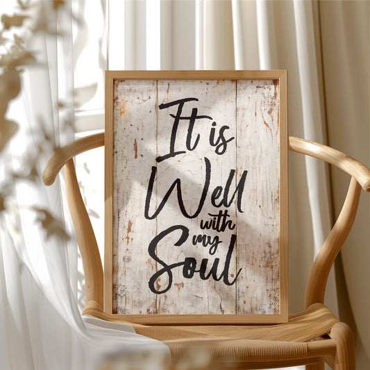 Rustic Affirmation Whispers Truth