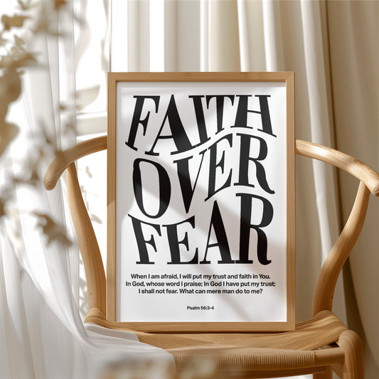 Typography Transcends Doubt Psalm 56:3-4