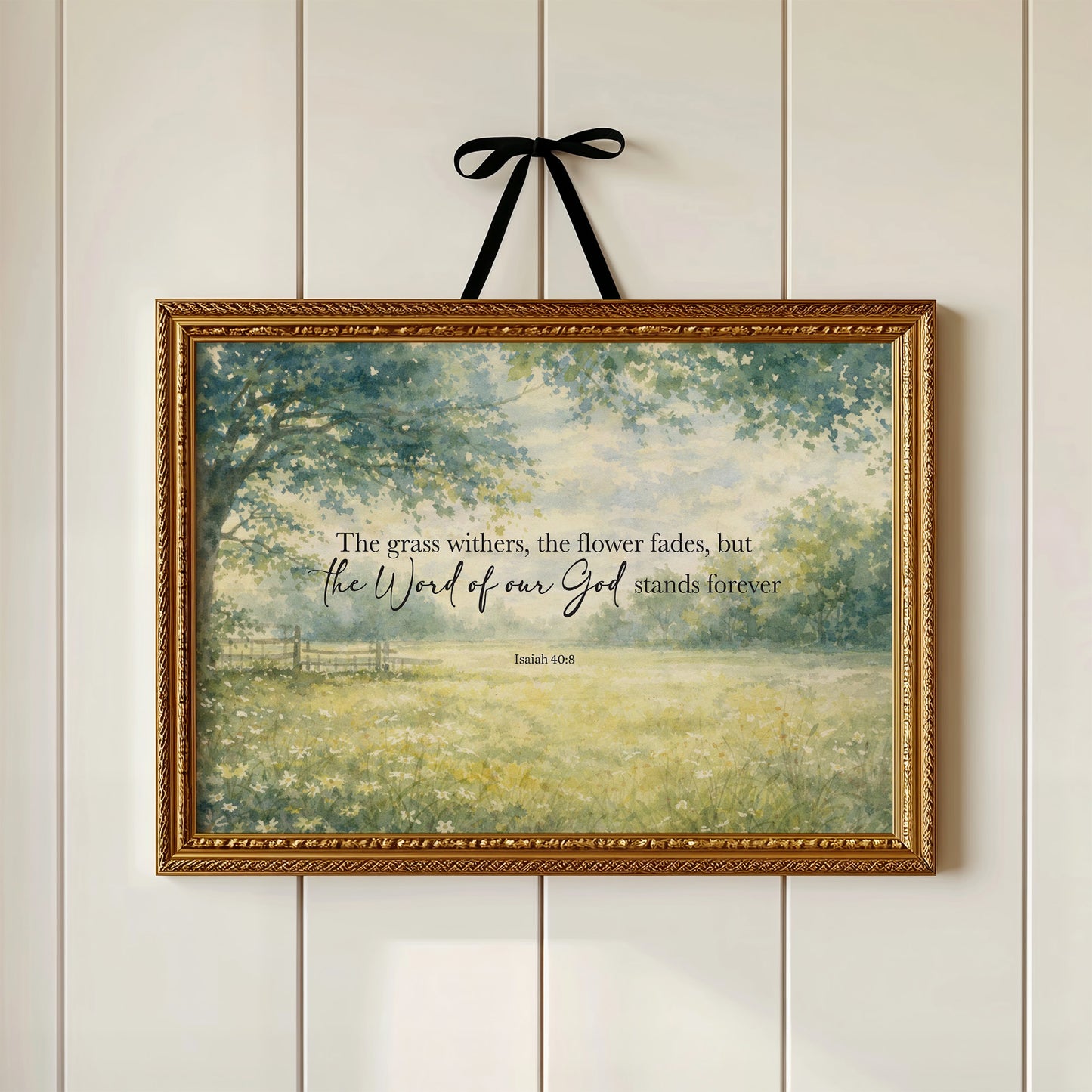 Eternal Promise Through Meadow's Whisper Isaiah 40:8