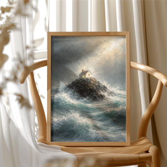 Solitary Beacon Withstands Tempest's Fury