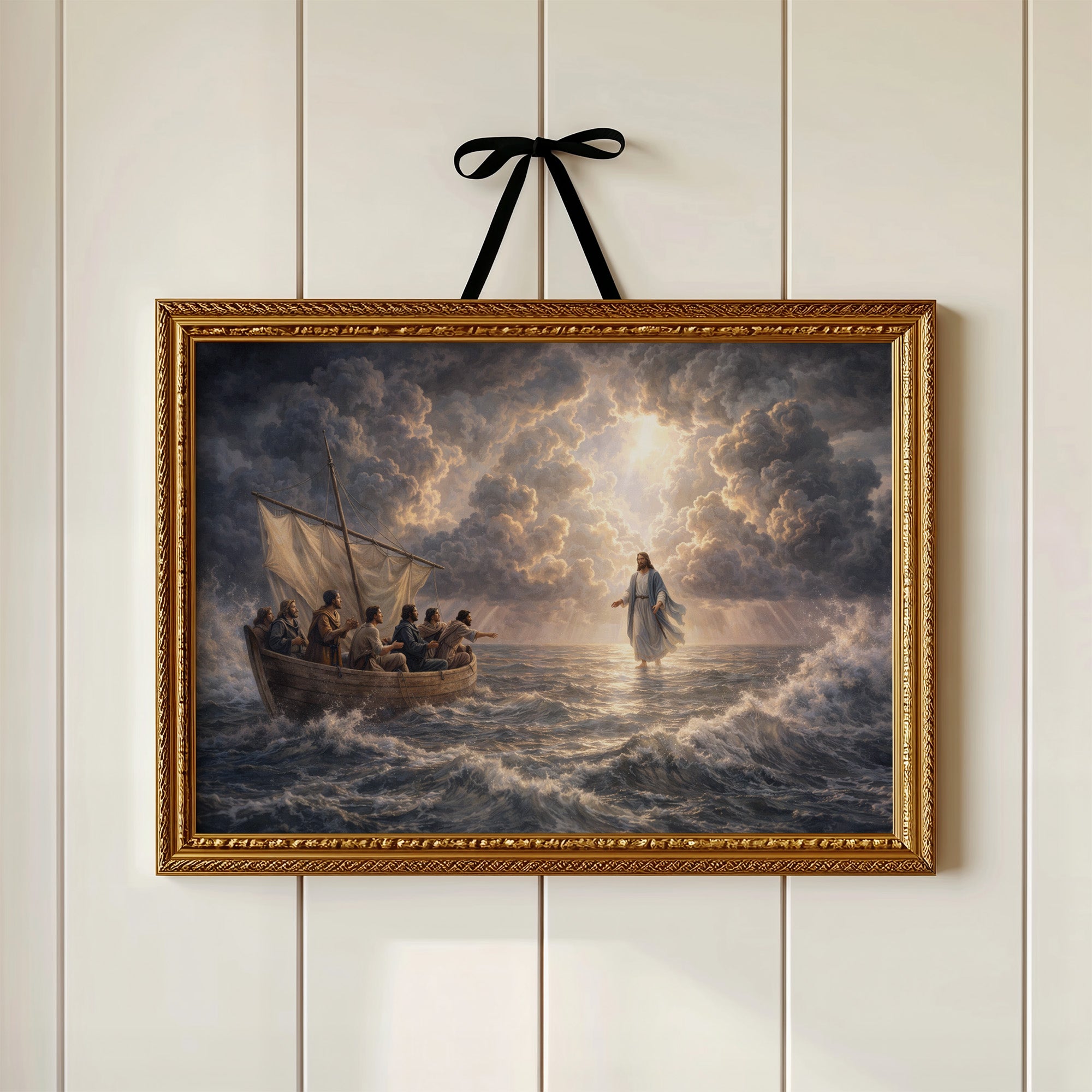 Divine Light Pierces Tempest's Fury