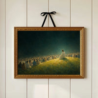 Golden Hillside Gathering at Dusk