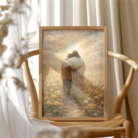 Ethereal Embrace in Golden Meadow