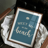Coastal Invitation in Teal Depths