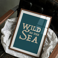 Oceanic Typography: Untamed Waters
