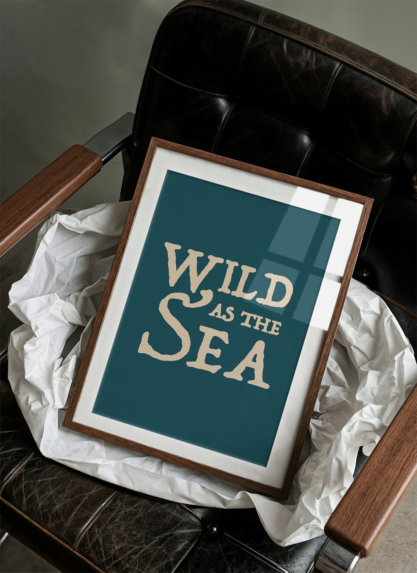 Oceanic Typography: Untamed Waters