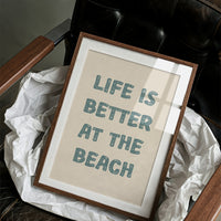 Coastal Wisdom in Teal Typography
