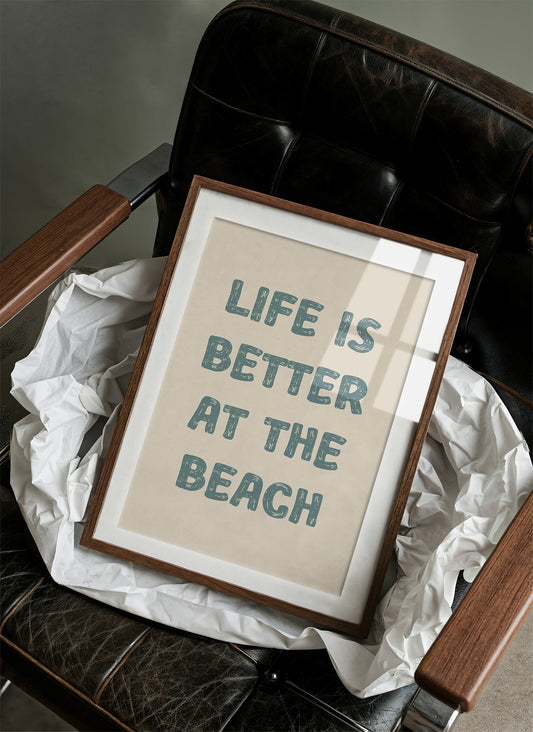 Coastal Wisdom in Teal Typography