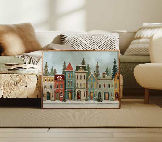 Whimsical Village Embraces Winter's Charm