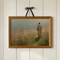Faithful Companion Through Misty Meadows