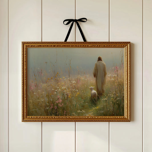 Faithful Companion Through Misty Meadows