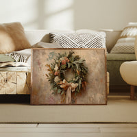 Wreath of Leaves and Soft Florals