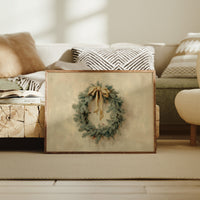 Evergreen Elegance in Warm Cream