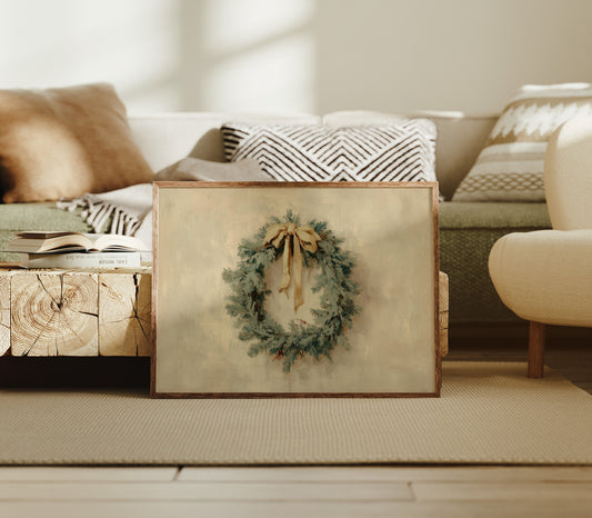 Evergreen Elegance in Warm Cream