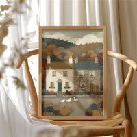 Autumn Cottages in the Rolling Hills