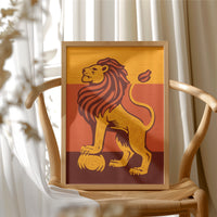 Regal Guardian in Amber Sunset